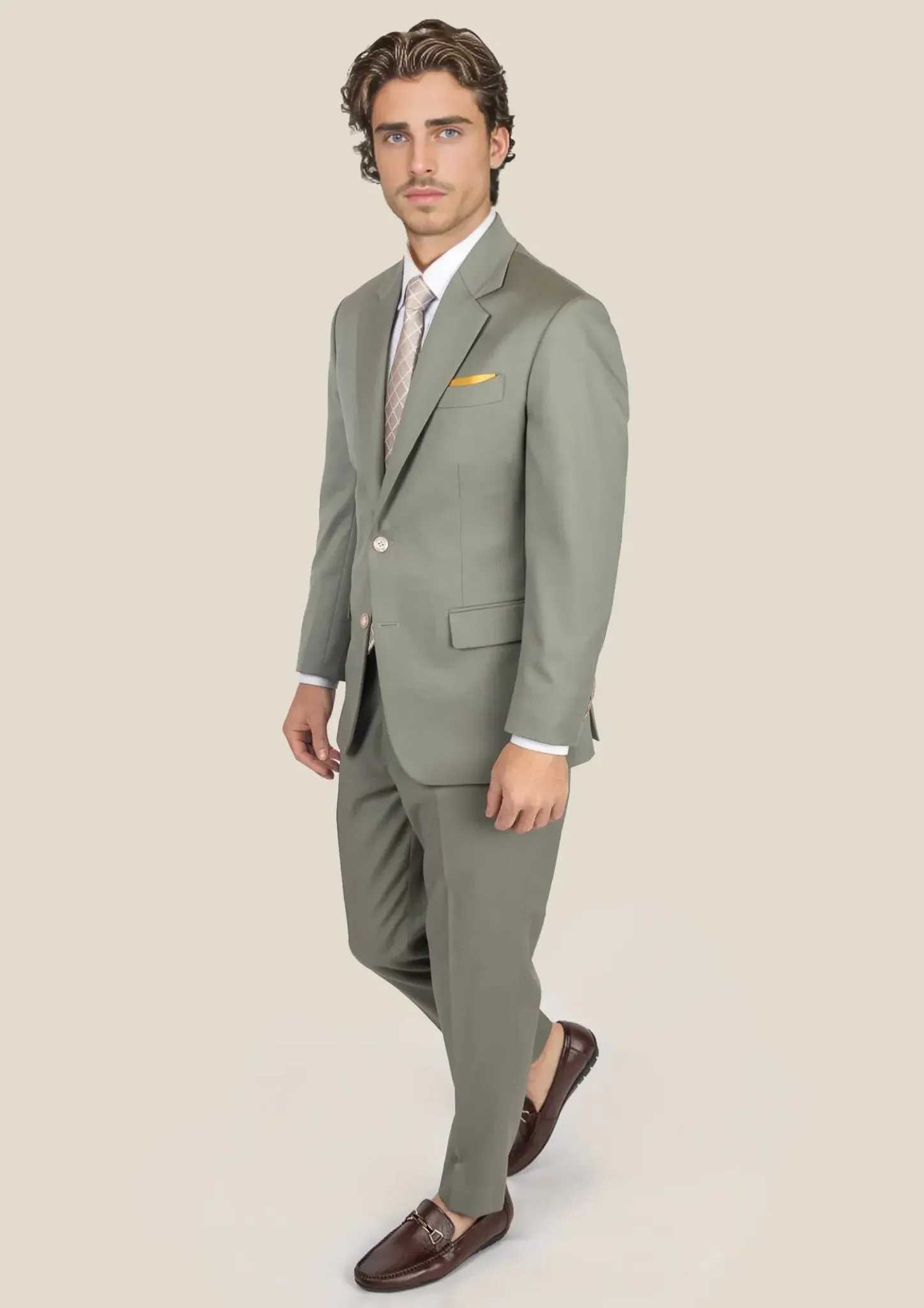 Astor Verona Sage Twill Suit