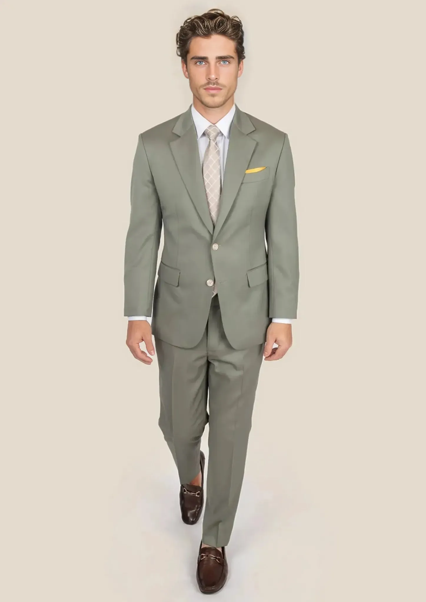 Astor Verona Sage Twill Suit