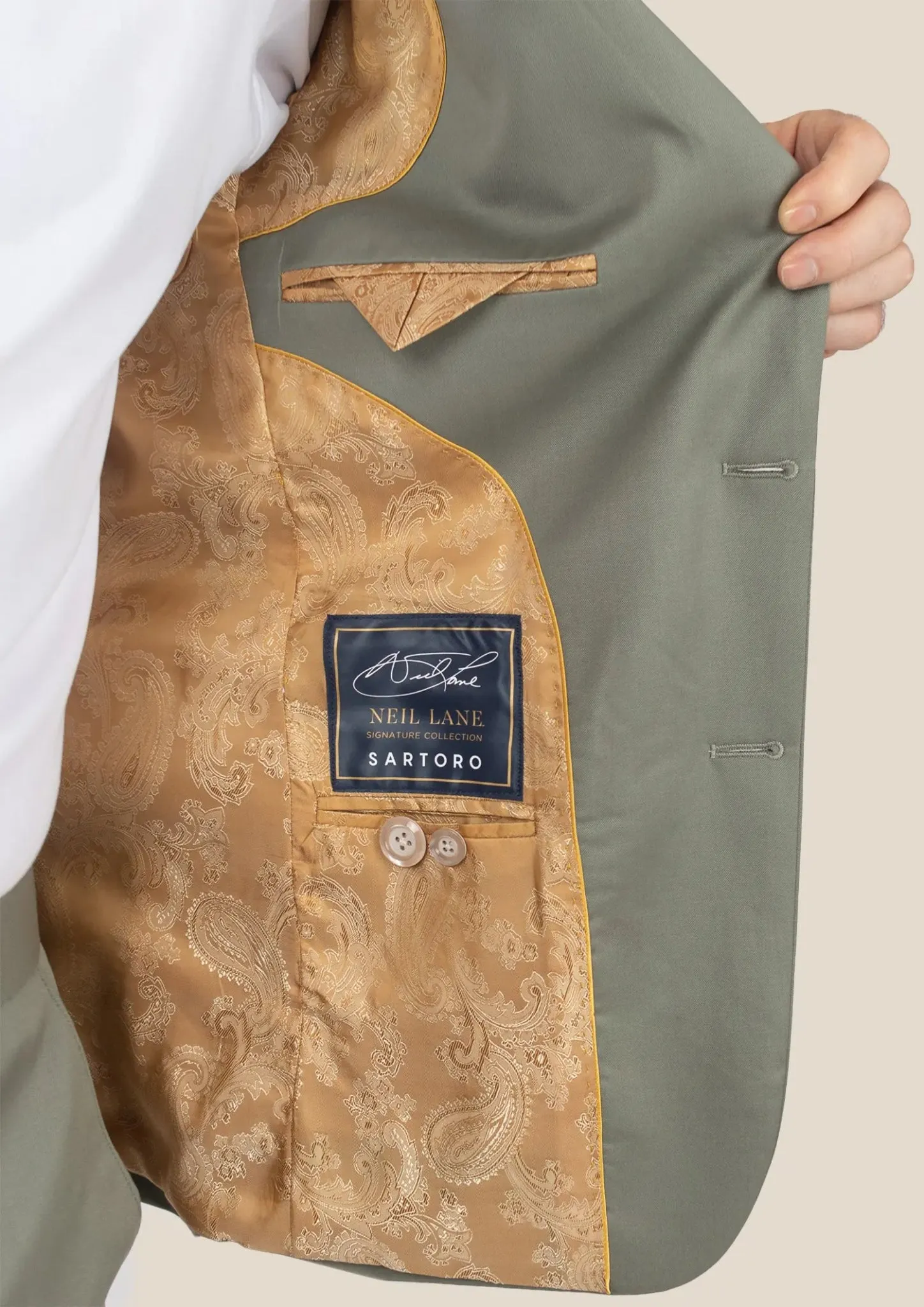 Astor Verona Sage Twill Suit