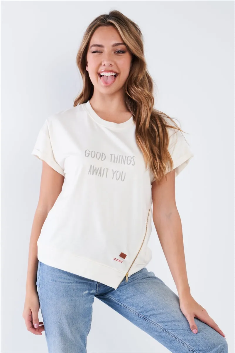 Asymmetrical Zipper Top | Pristine