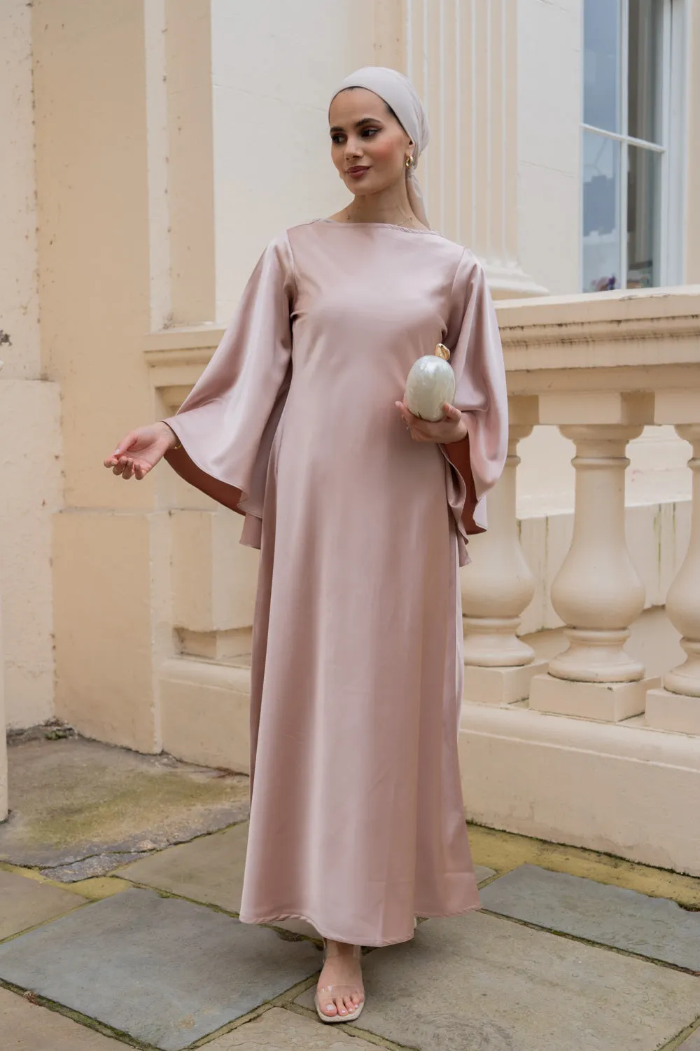 Aurora Pastel Pink Modest Dress