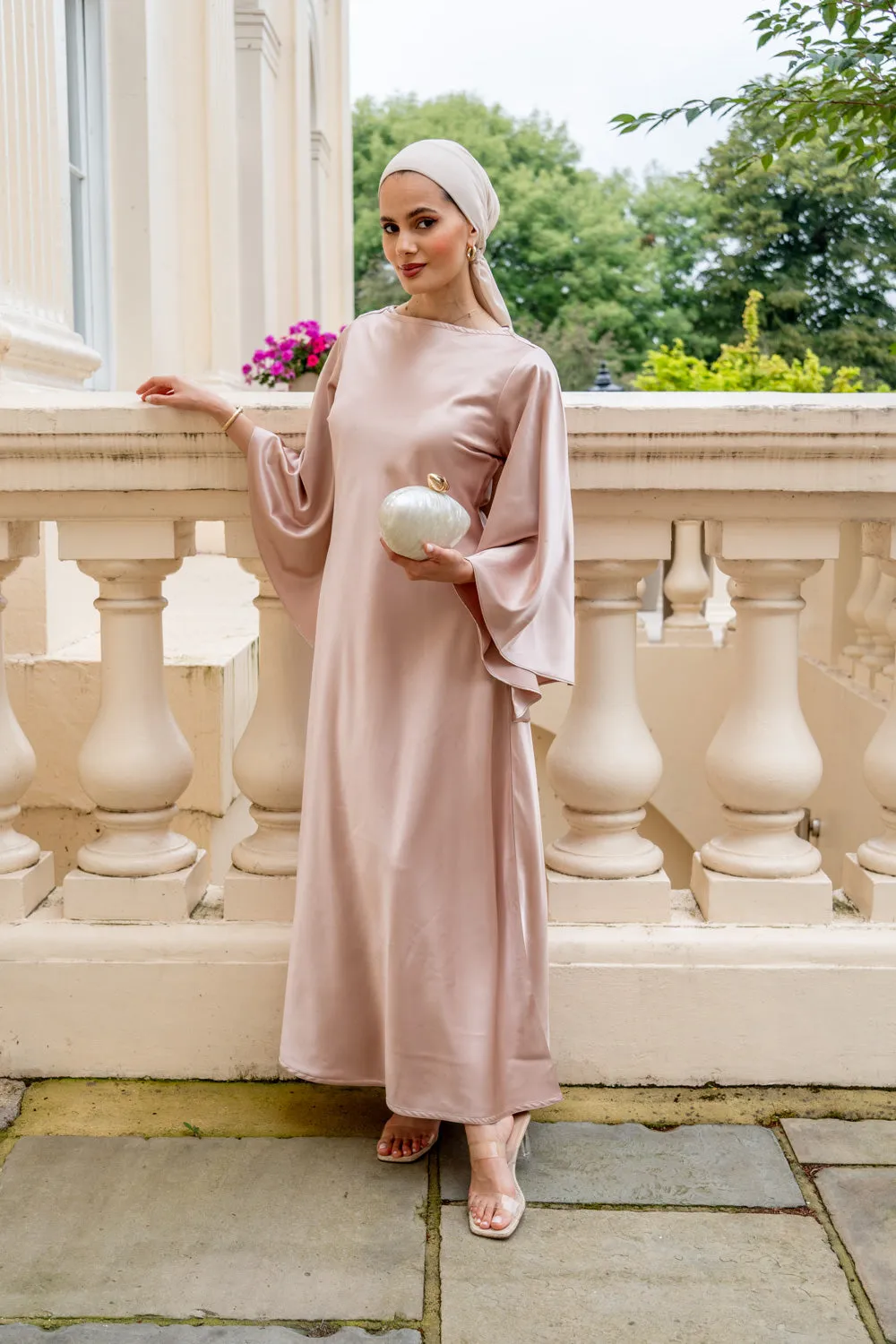 Aurora Pastel Pink Modest Dress