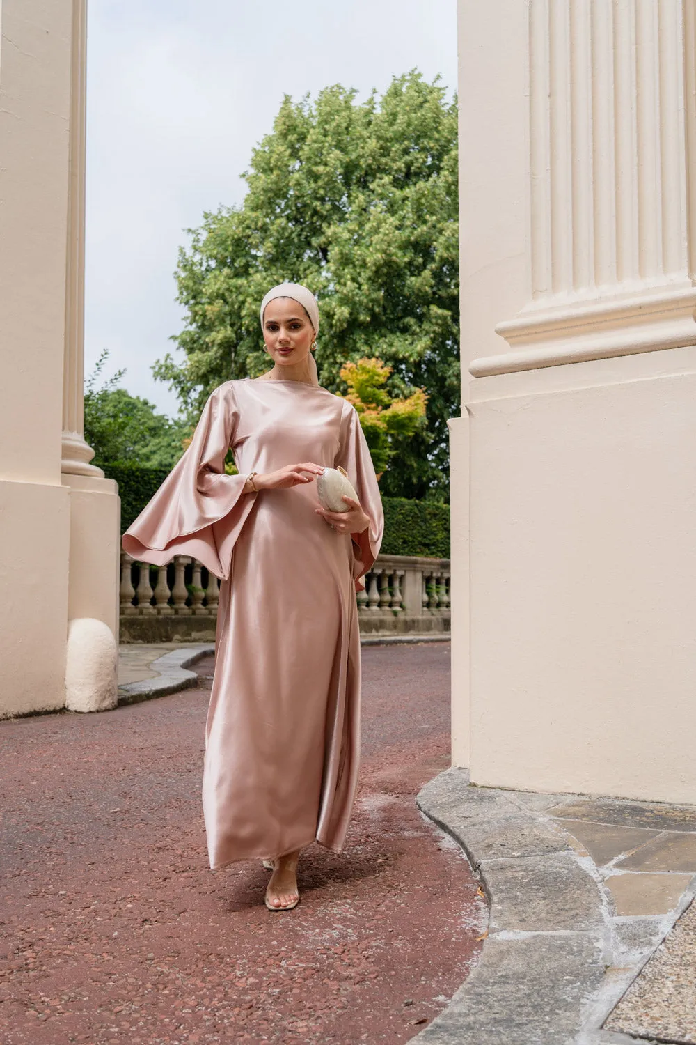 Aurora Pastel Pink Modest Dress