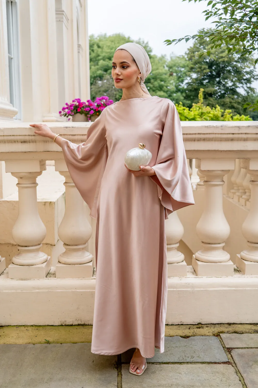 Aurora Pastel Pink Modest Dress