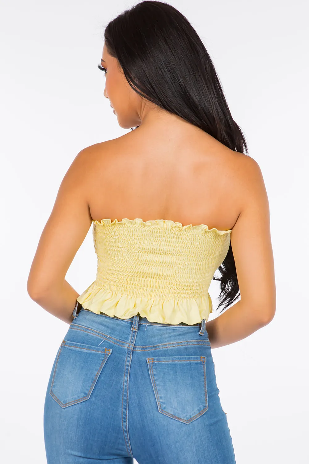 Avery Smocked Tube Top
