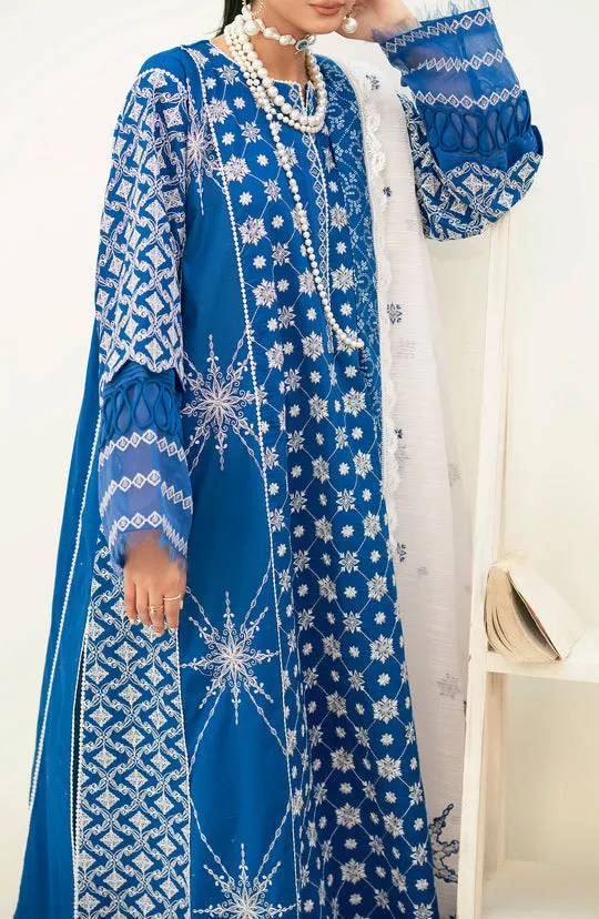Azure Blue Embroidered Pakistani Salwar Kameez Dupatta Salwar Suit