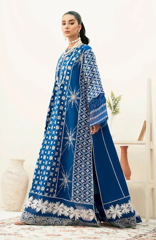 Azure Blue Embroidered Pakistani Salwar Kameez Dupatta Salwar Suit