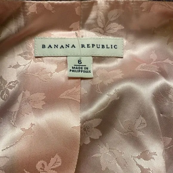 BANANA Republic Women 1 Button Dress Jacket Blazer Size 6