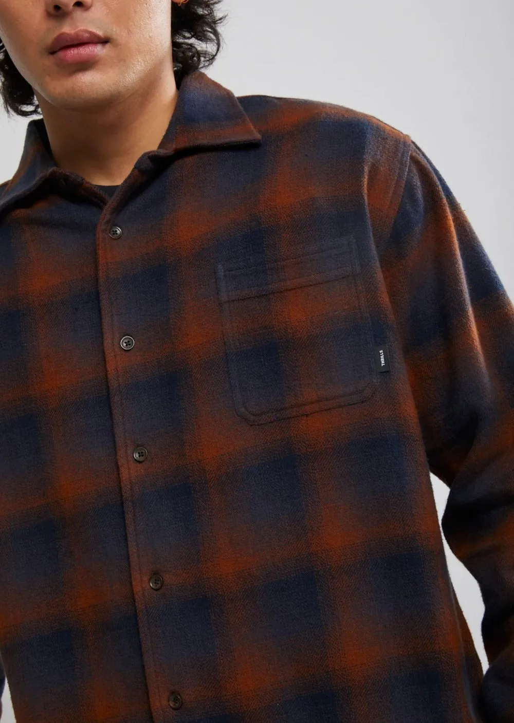 Barrio Flannel Shirt Midnight Blue