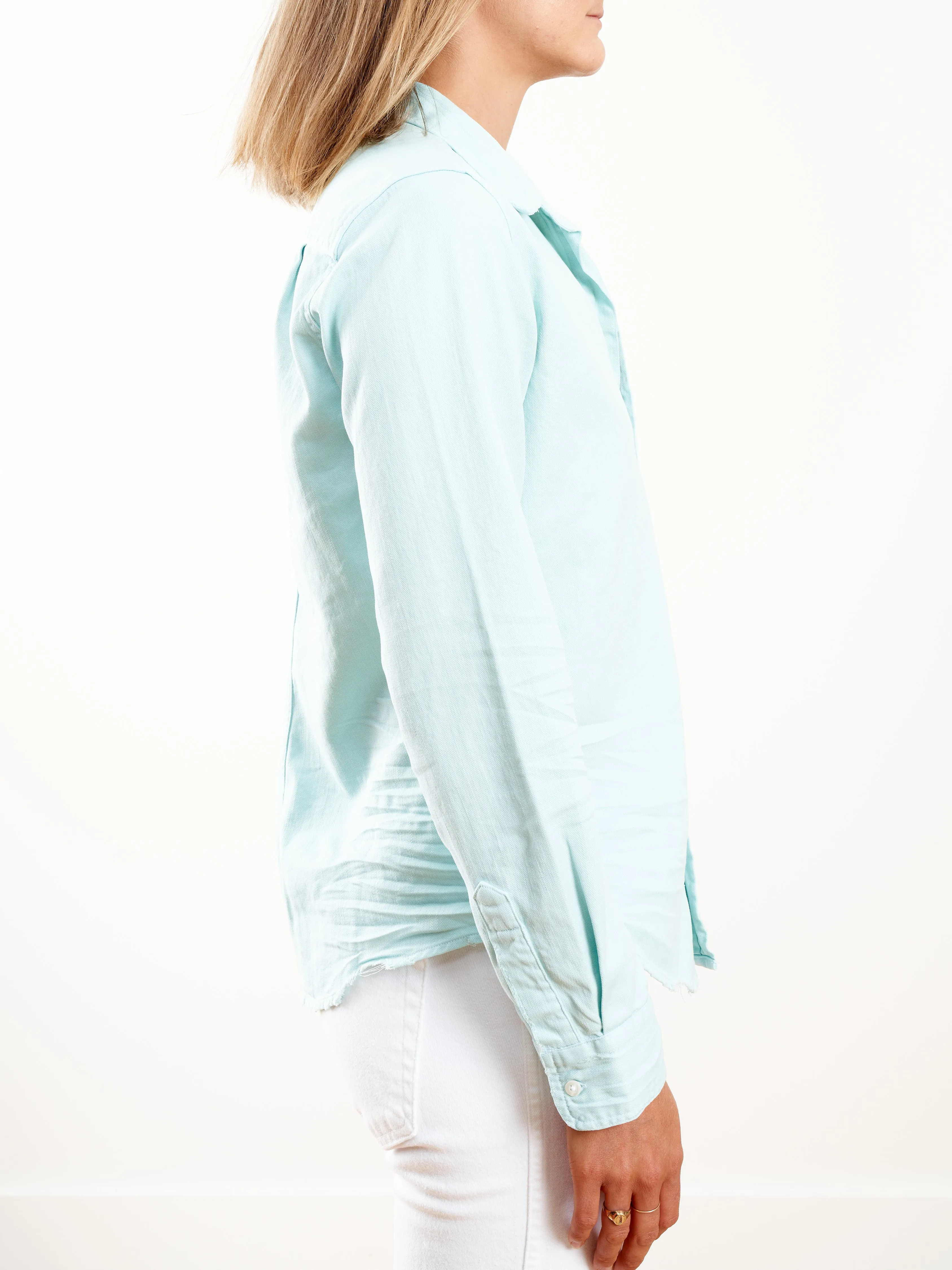 barry button down - sea foam