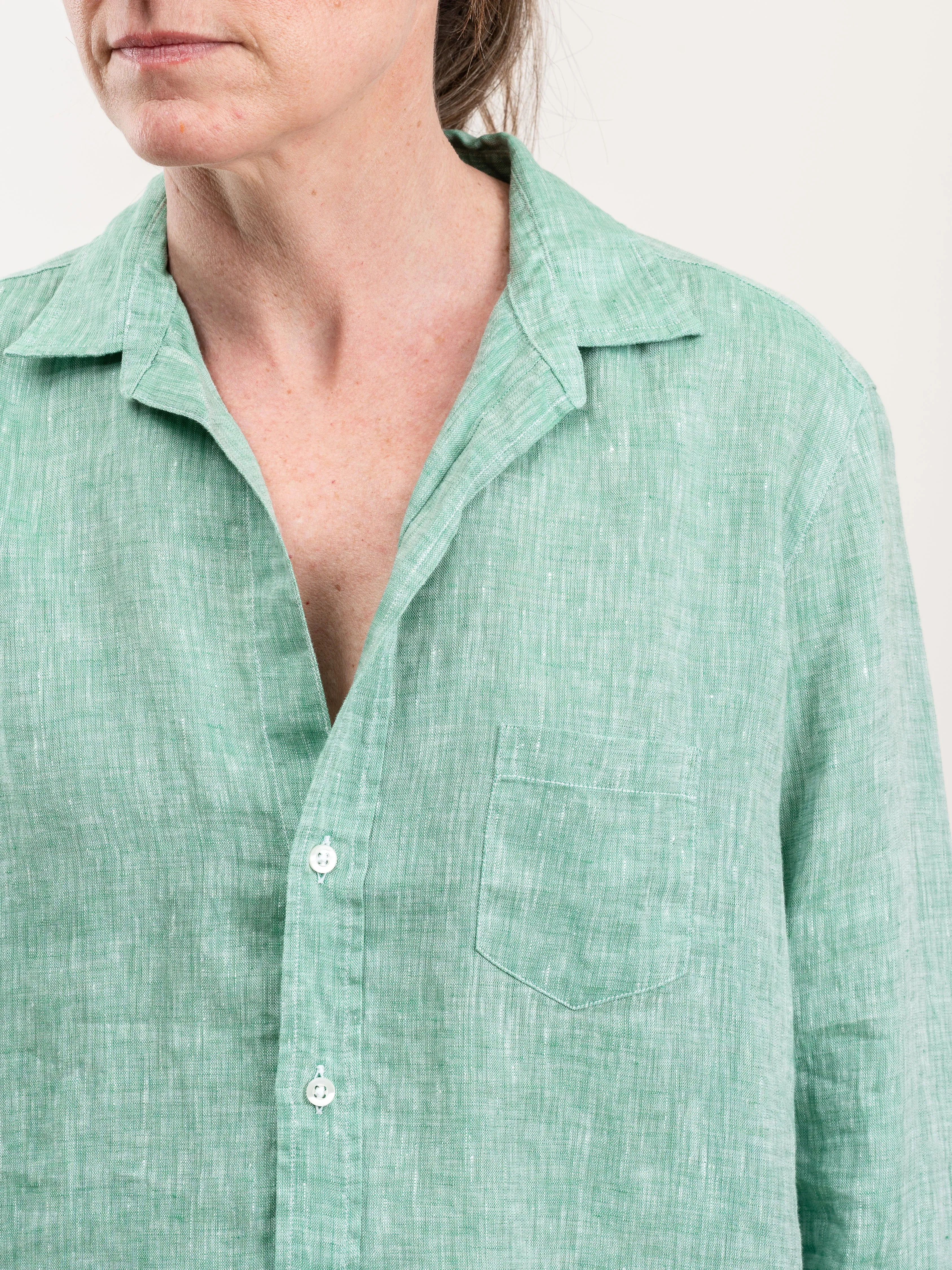 barry button down - sea green