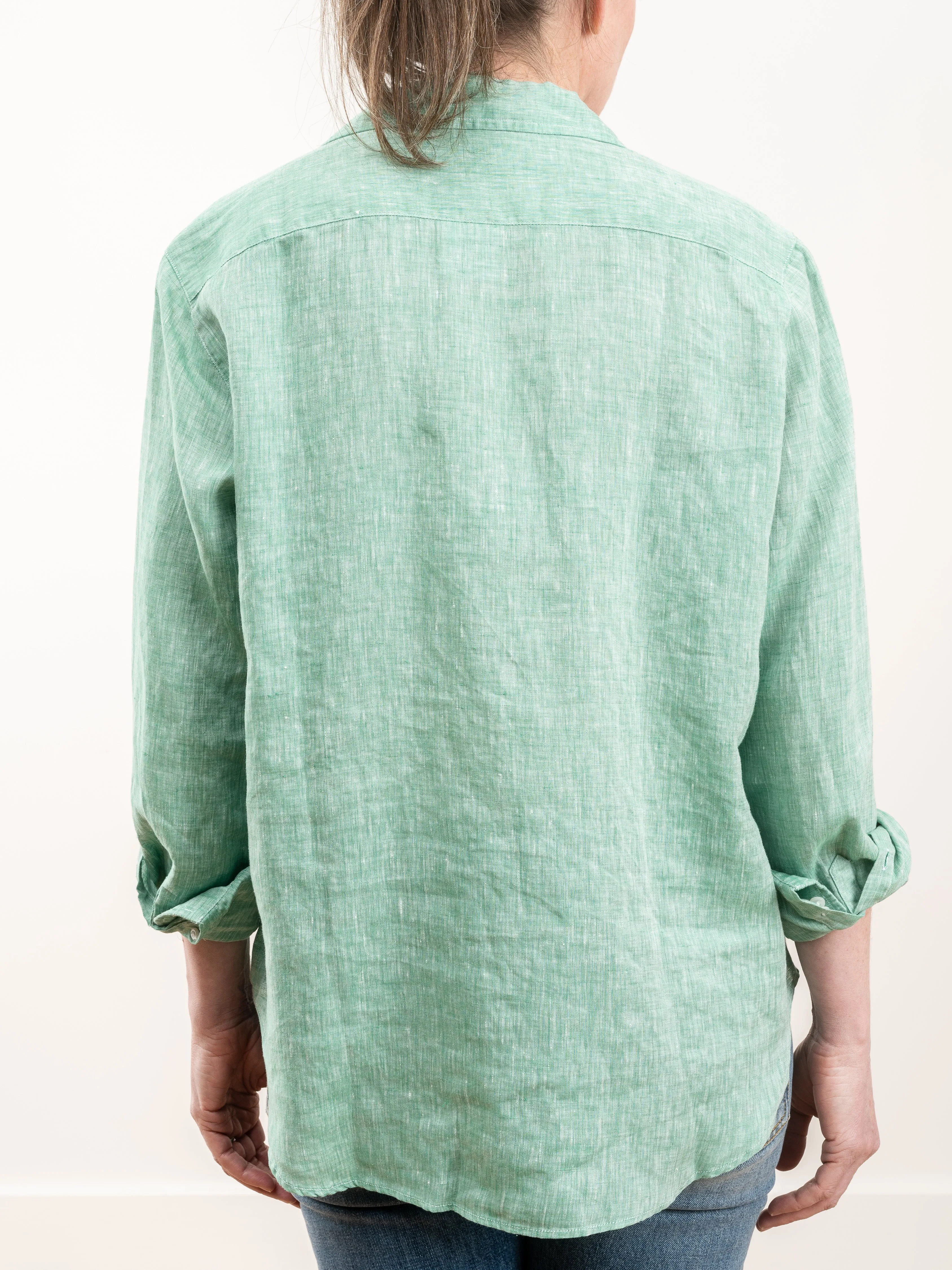 barry button down - sea green