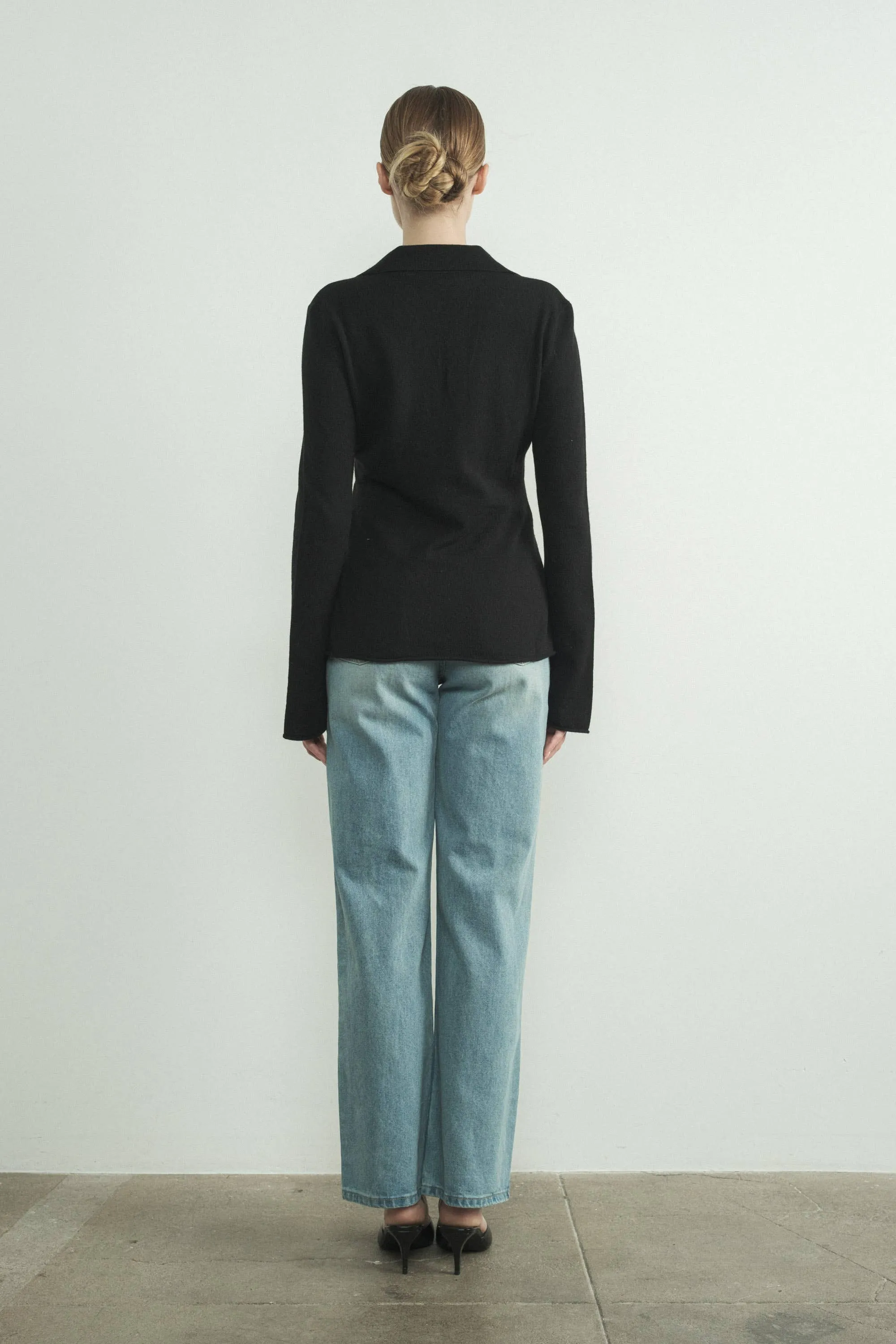 Bella Front Slit Sweater