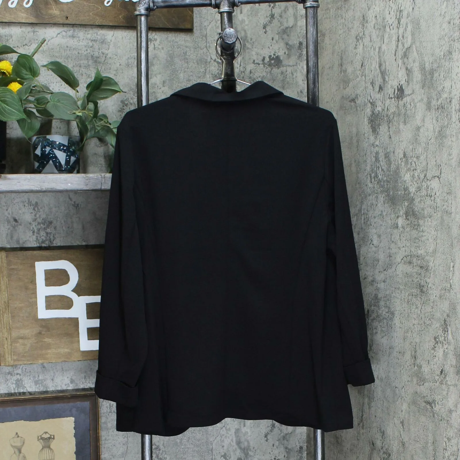 Belle by Kim Gravel Women's Cuffed Sleeve Stretch Blazer