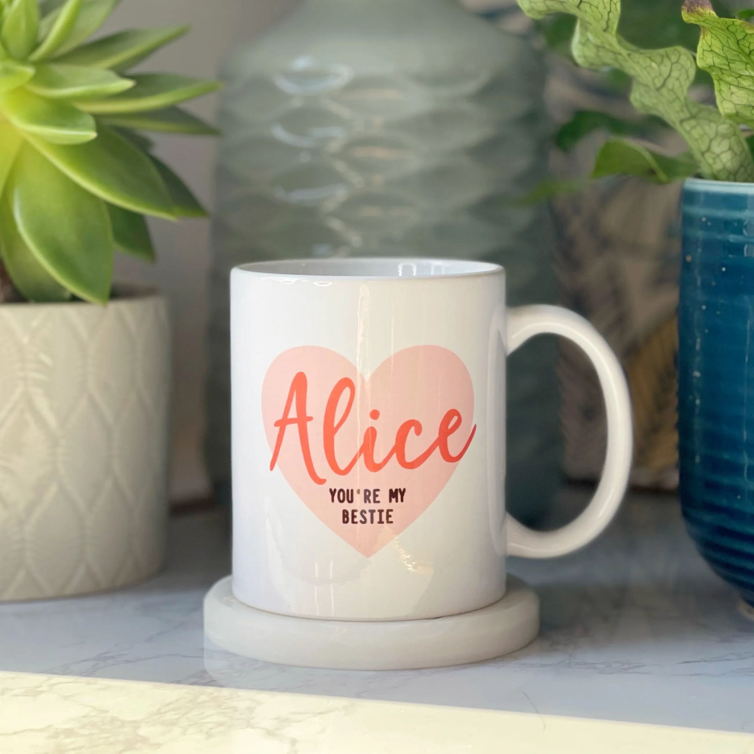 Bestie Heart Personalised Mug