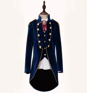Blue British Velvet Tuxedo