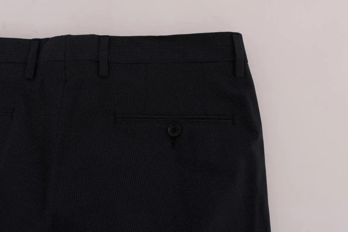 Blue Pattern Cotton Pants