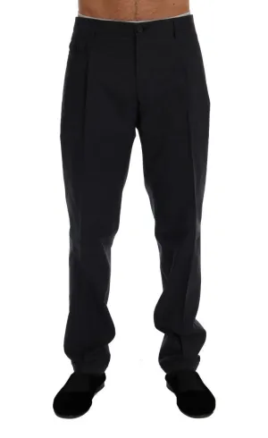 Blue Pattern Cotton Pants