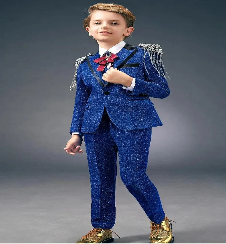 Blue Shimmering Emperor's Suit