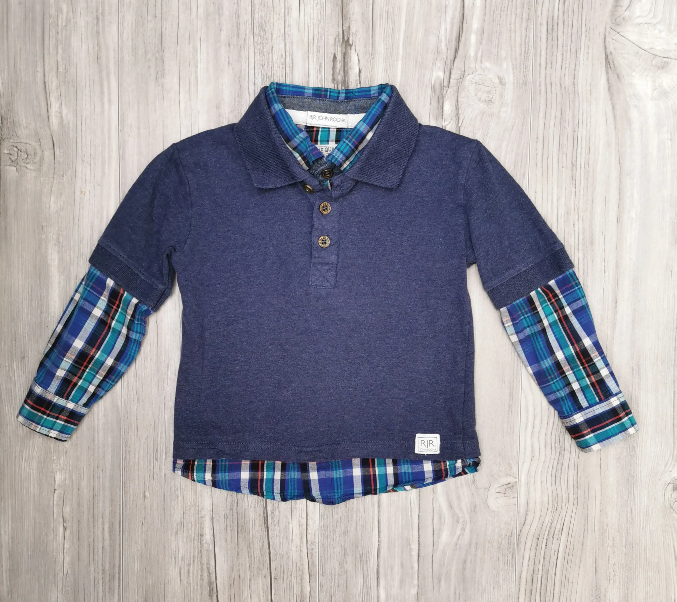 BOY SIZE 2/3 YEARS - RJR JOHN ROCHA / OKIE DOKIE, 2 Piece Mix N Match Outfit EUC B23