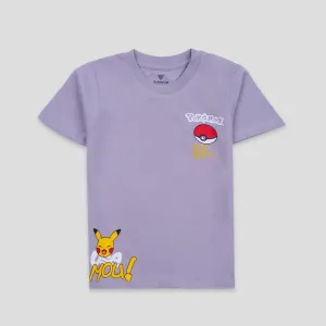 Boys Half Sleeves-Printed T-Shirt (Pokemon)