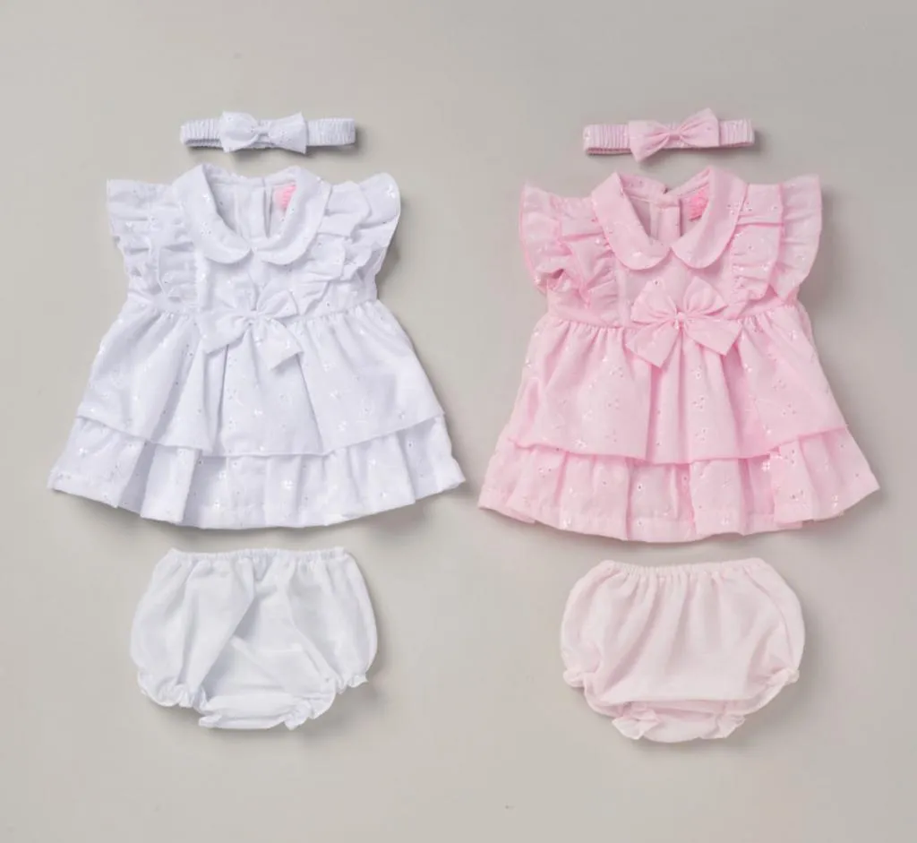 Broderie Anglaise Dress Set (0-9m) (PK6) D06363A