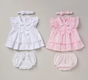 Broderie Anglaise Dress Set (0-9m) (PK6) D06363A