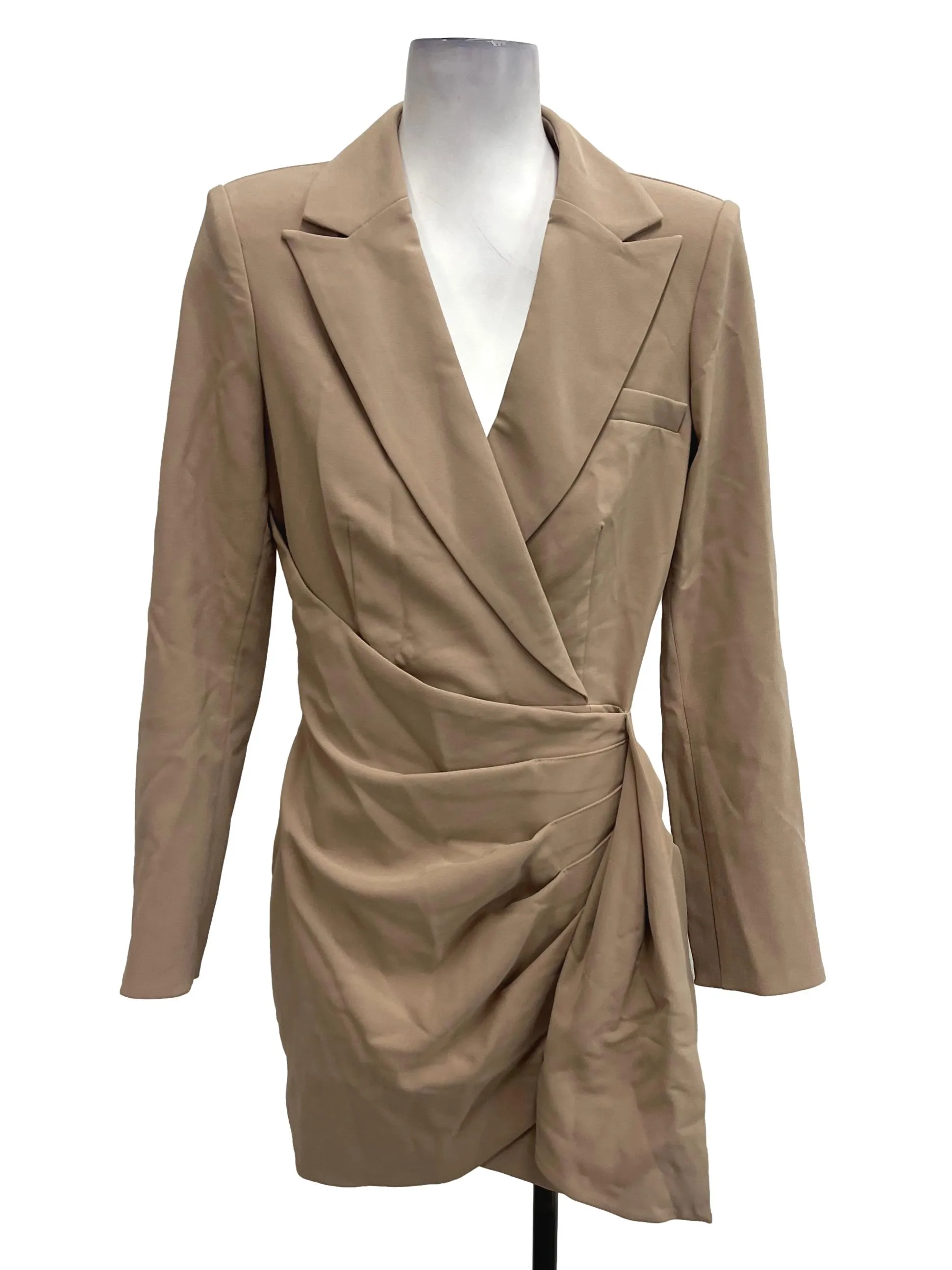 Brown Blazer Dress