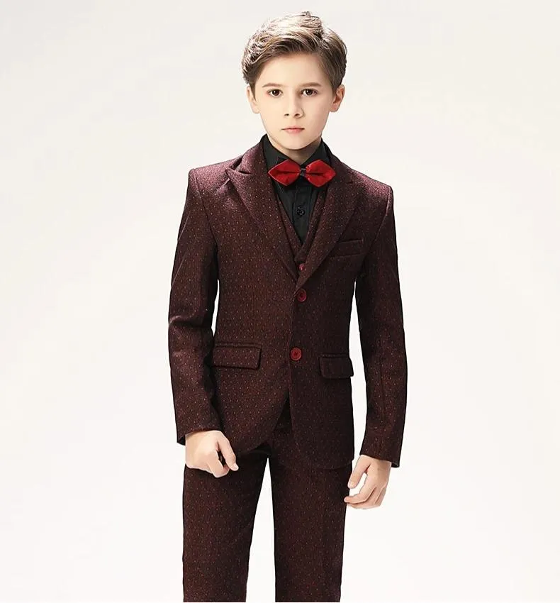 Burgundy Honeycomb Tux