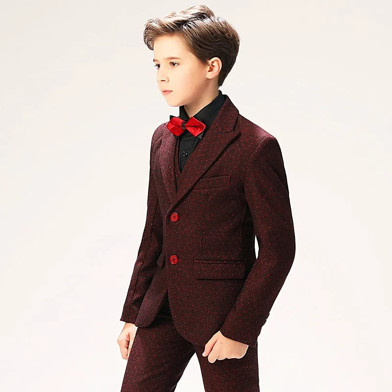 Burgundy Honeycomb Tux