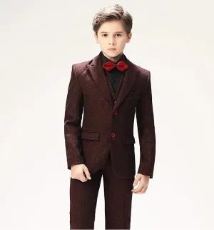 Burgundy Honeycomb Tux