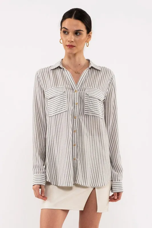 By the Bay Button Down Top