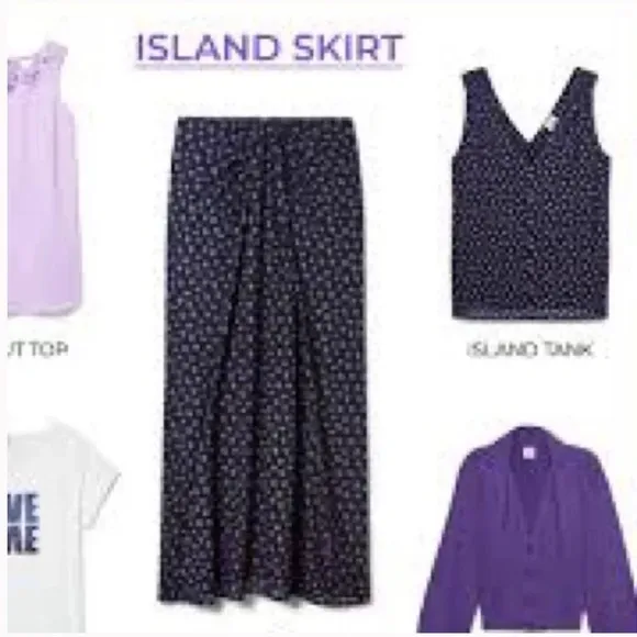 Cabi Island Midi Skirt (#5887) • Size Medium