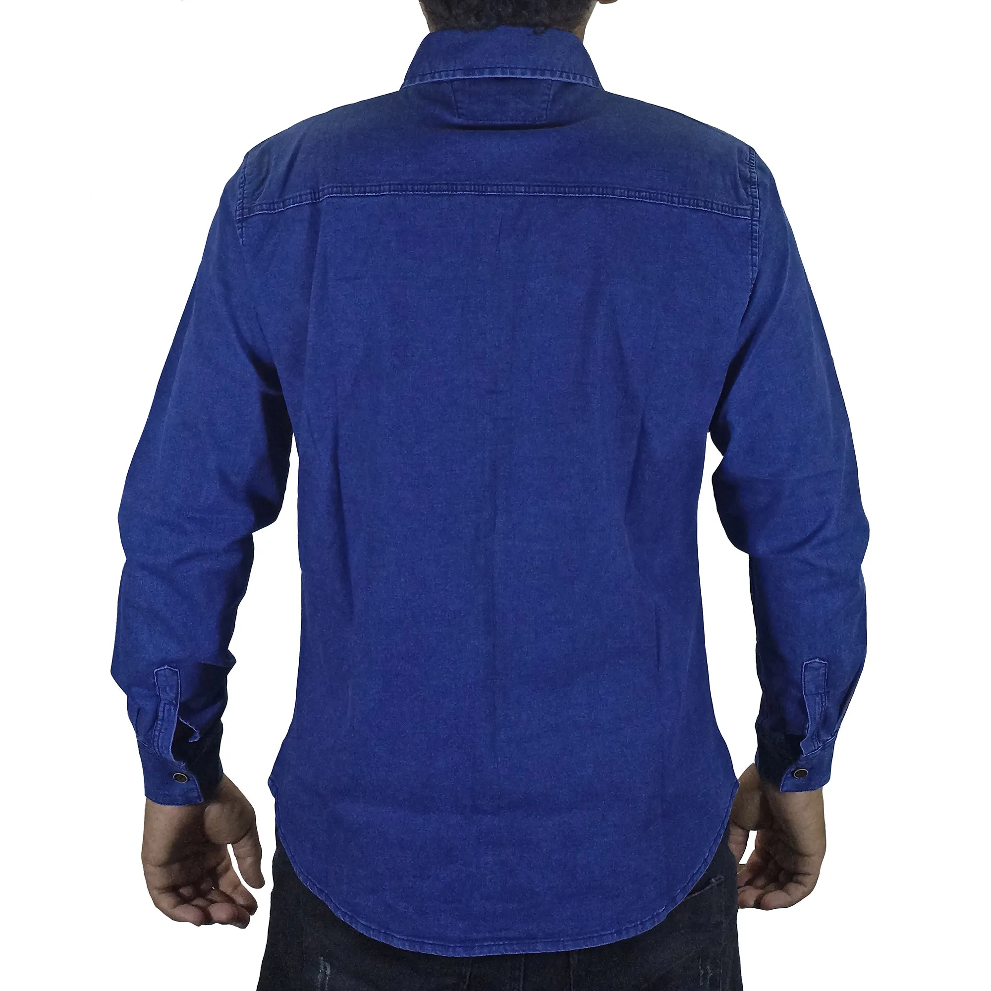 Camisa Drill Hombre - Azulino
