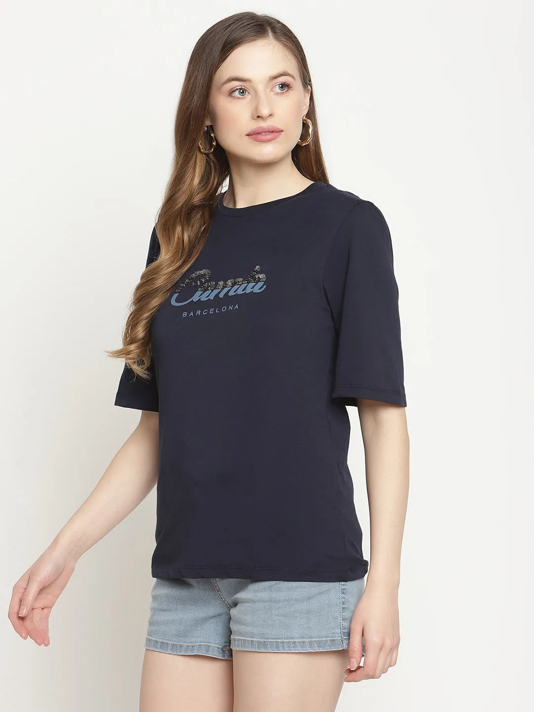 Camla Barcelona Navy Top