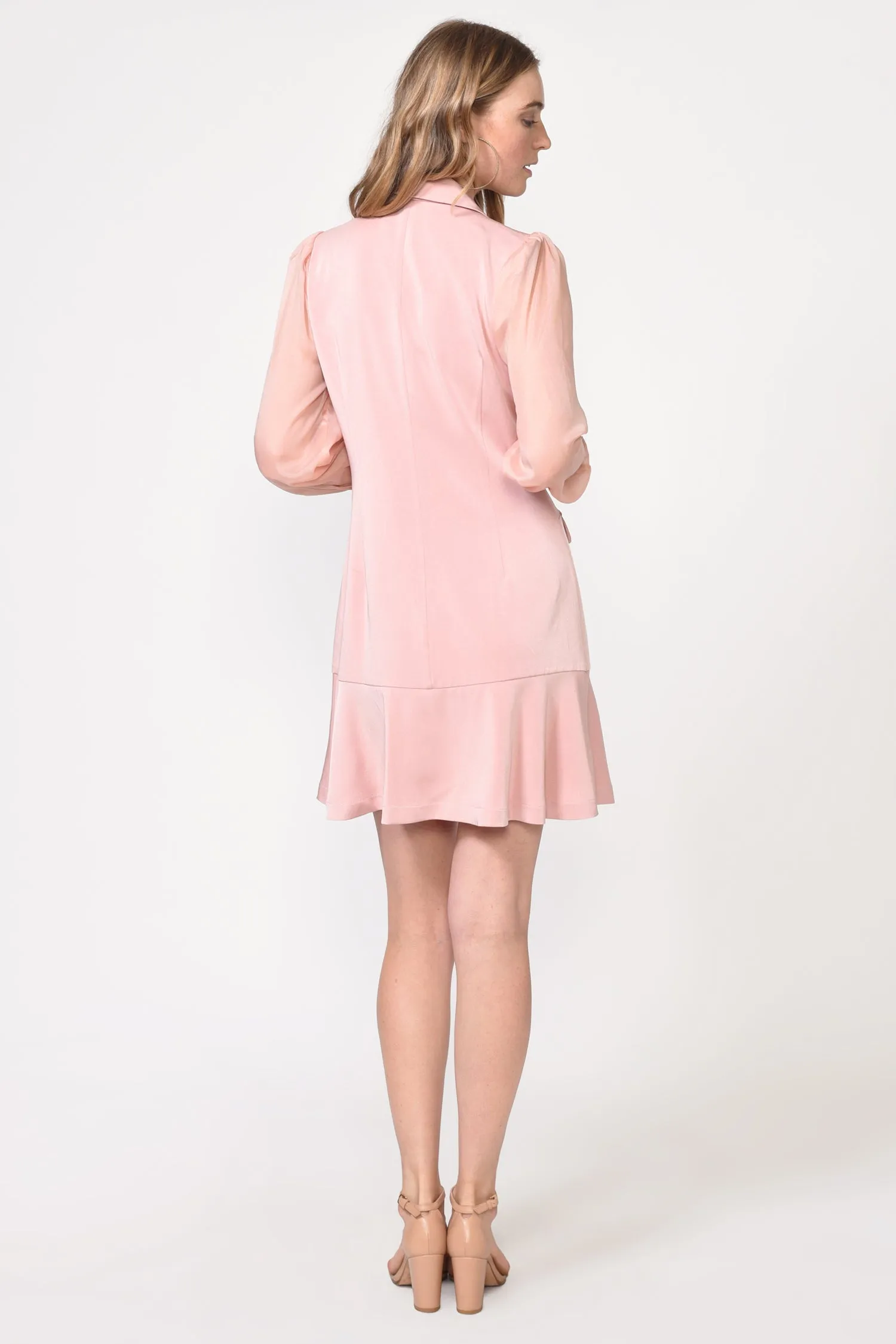 Candice Organza Sleeve Blazer Dress