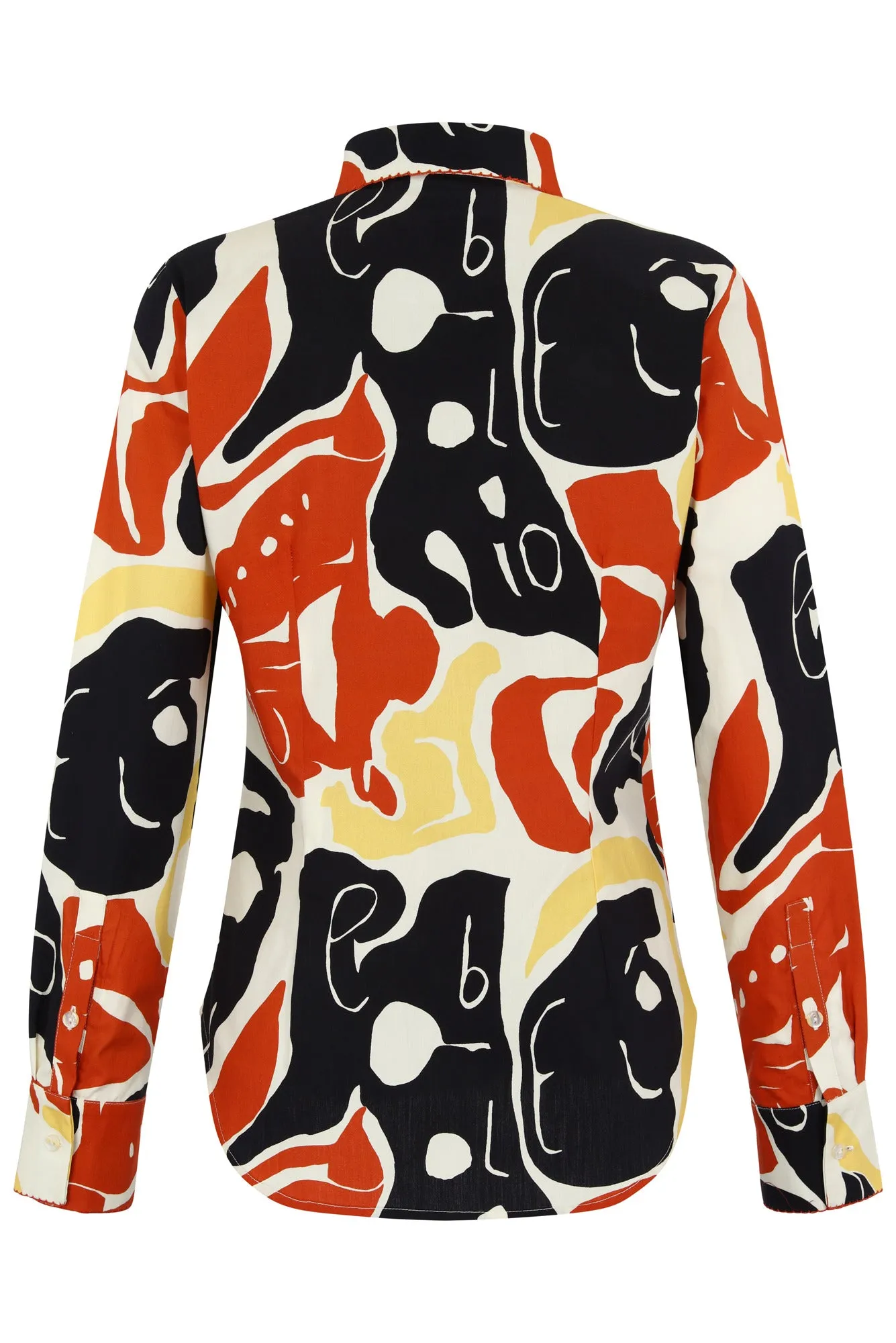 CARMELA BLOUSE IN PUEBLO COLOR PRINT