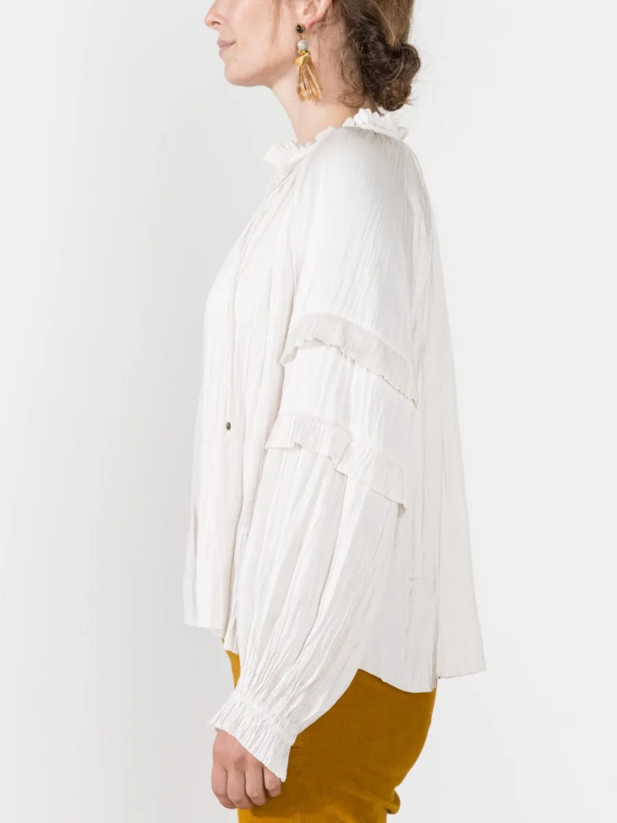 carolina blouse - blanc