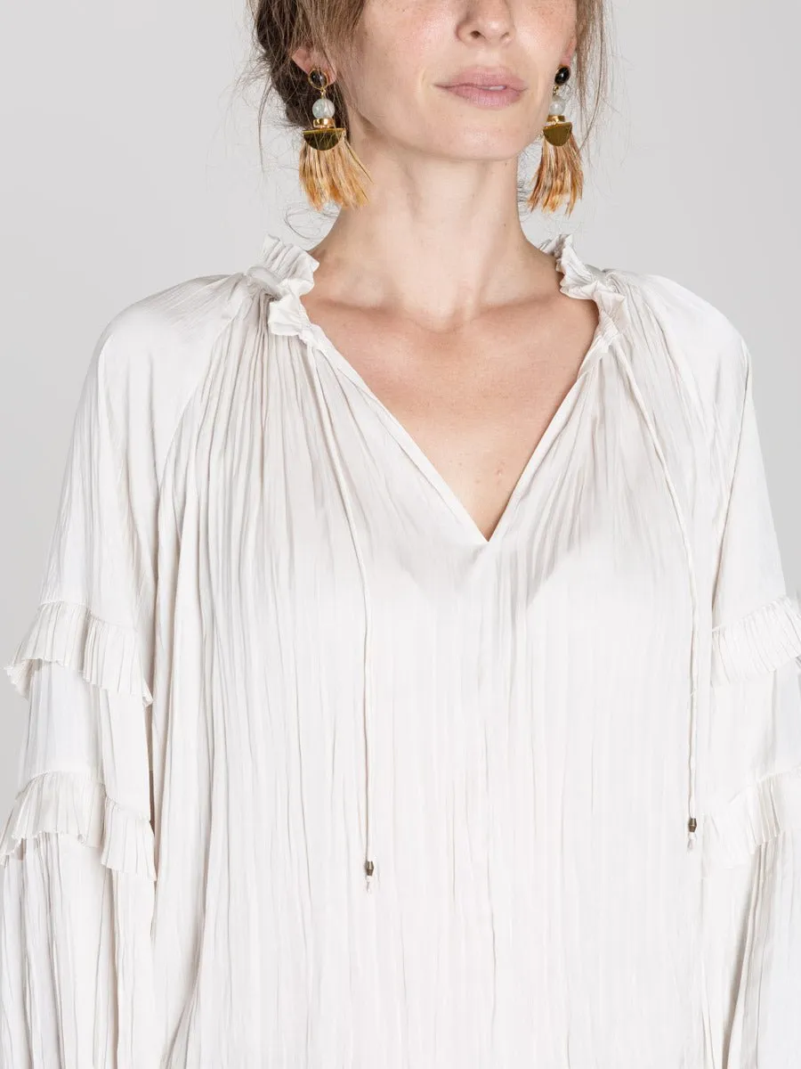 carolina blouse - blanc
