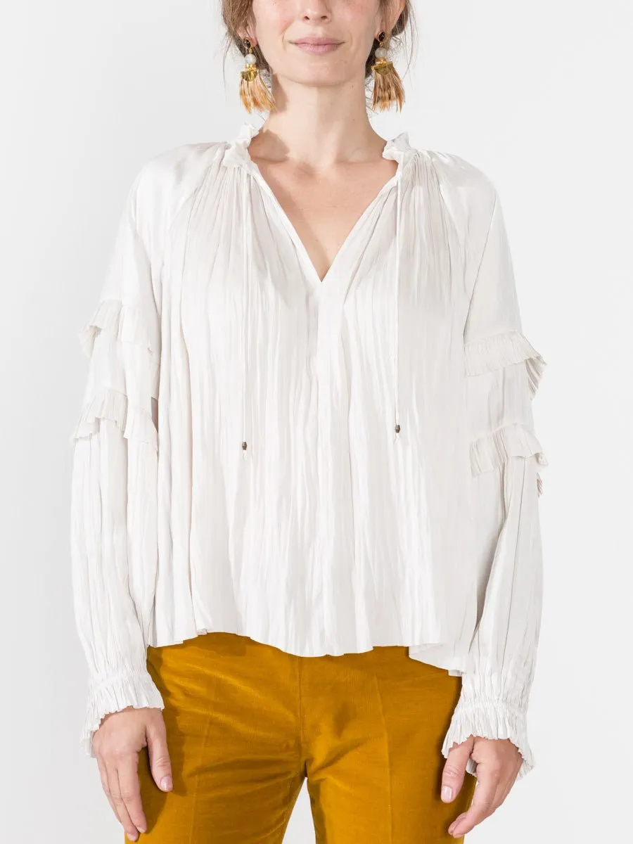 carolina blouse - blanc