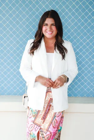 Caroline Classic White Blazer