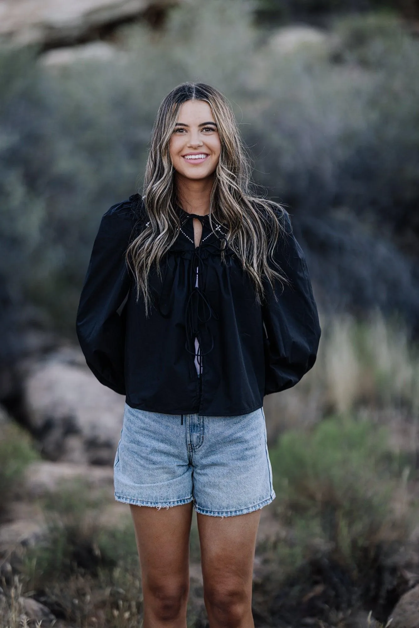 Carson Top in Black