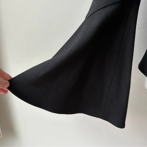 Cartonnier Black Lined Blazer Trumpet Sleeves Size Small