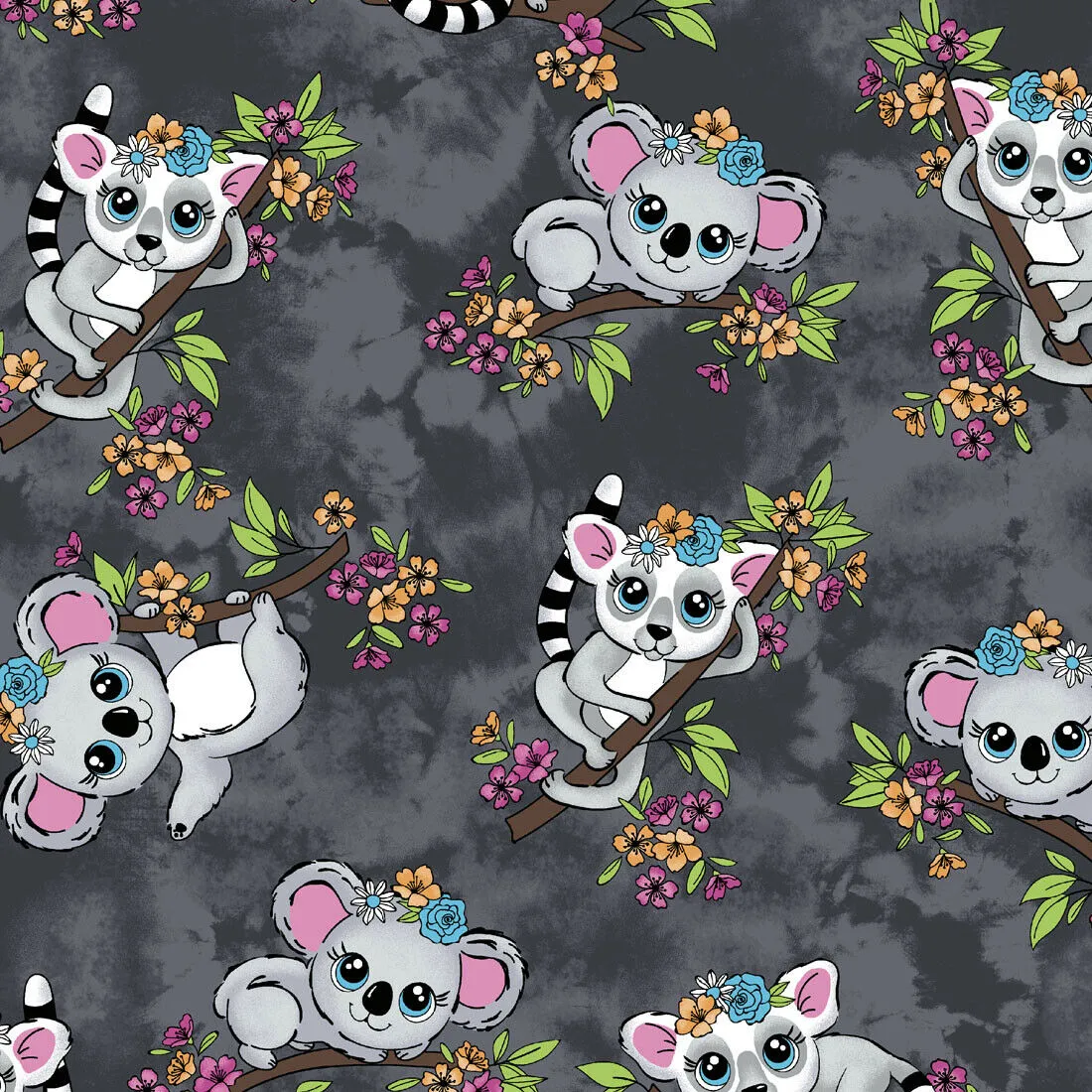 Cherokee Prints V-Neck Top (Koala)