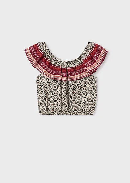 Chickp-Black Printed Top