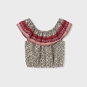 Chickp-Black Printed Top