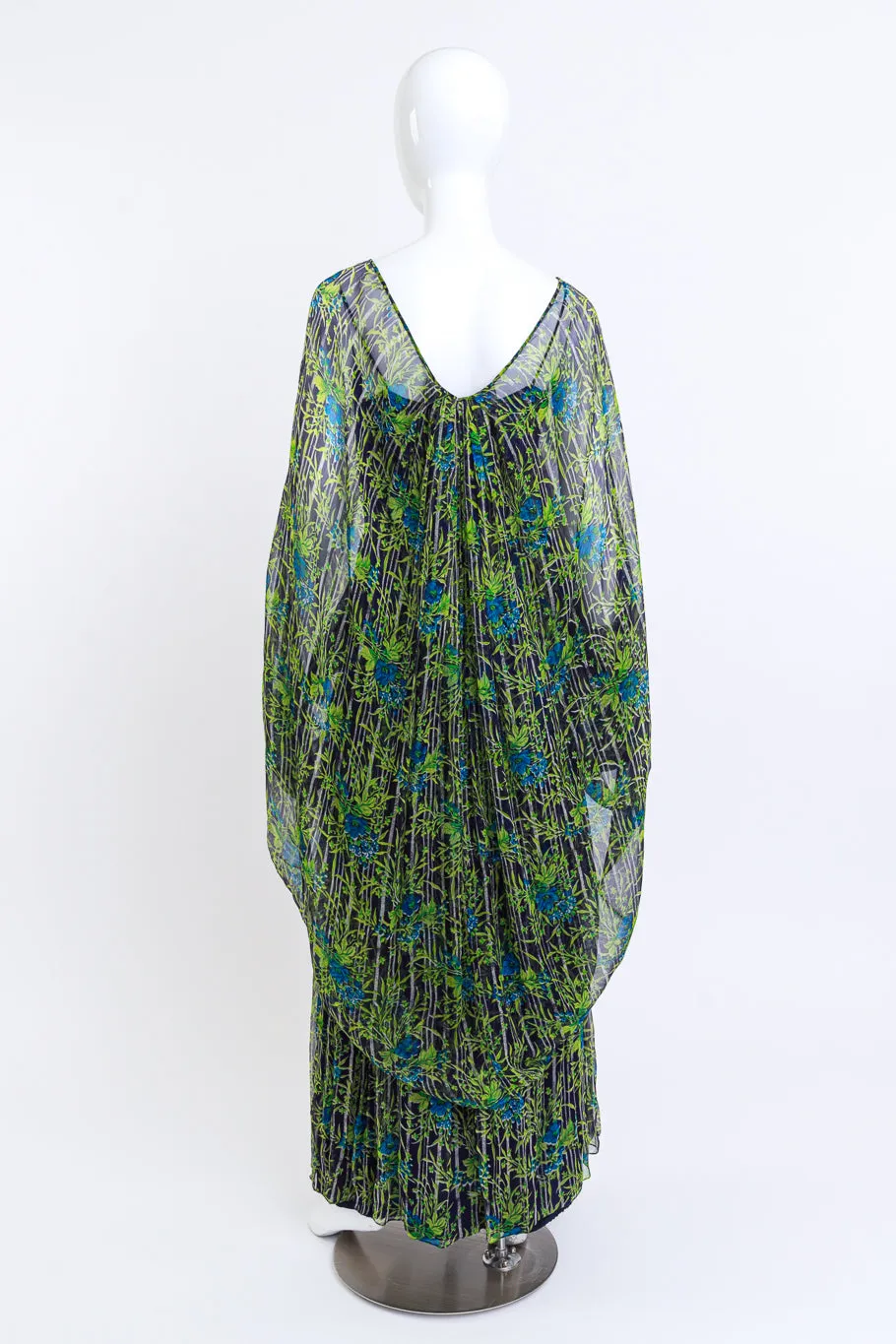 Chiffon Cocoon Cape & Dress Set