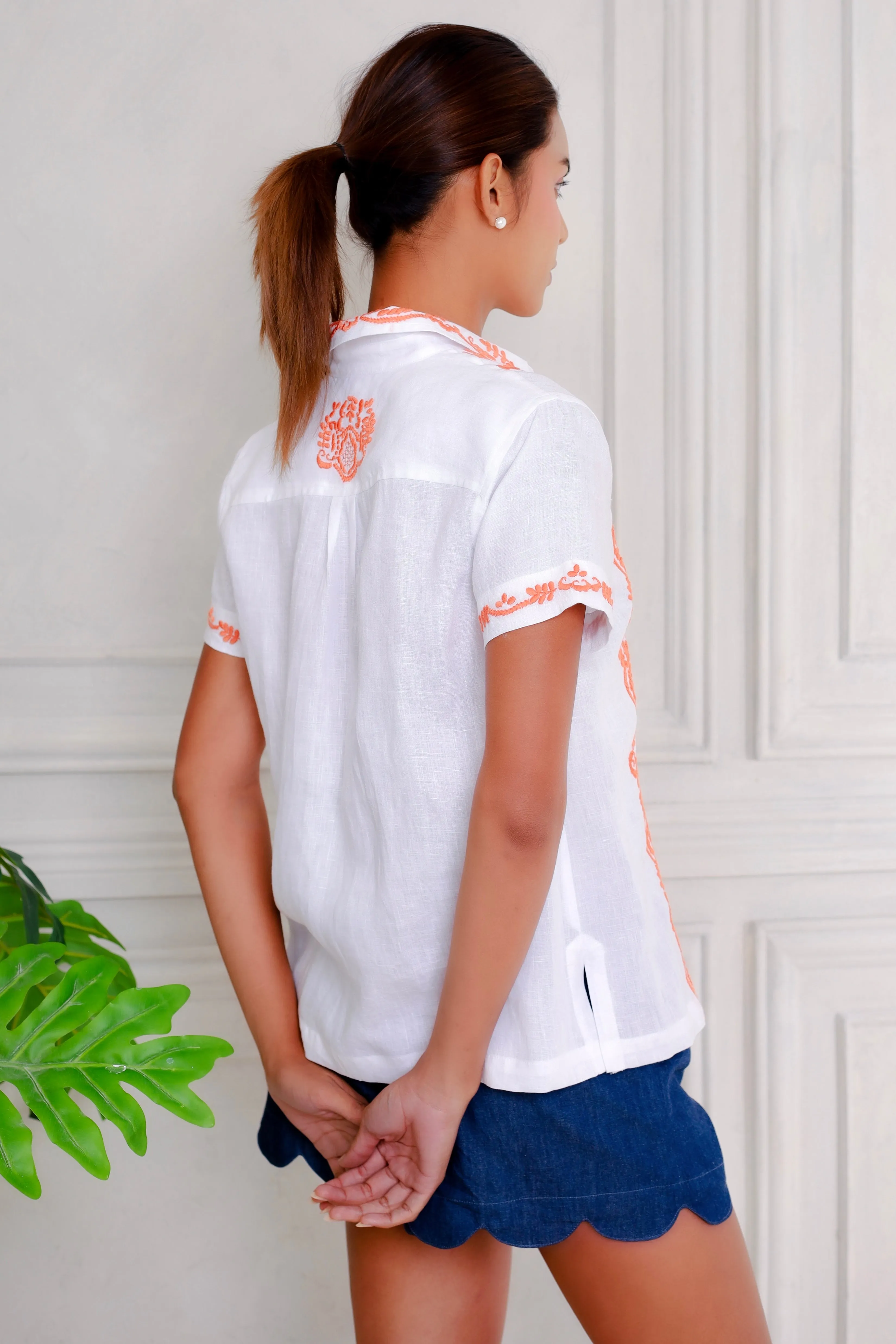 Chloe Top, Papaya