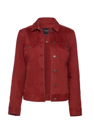 Classic Jean Jacket with Angled Seaming