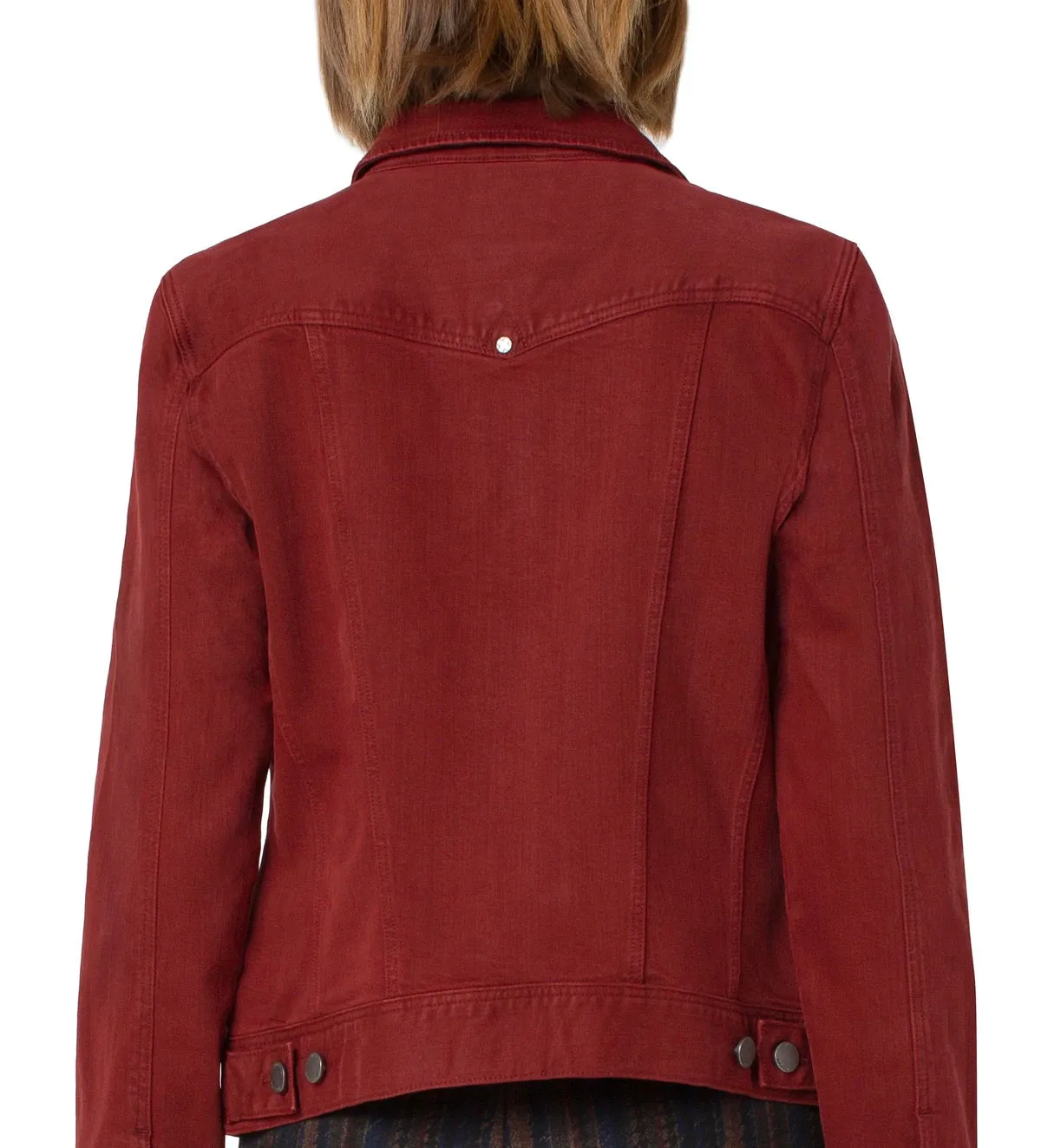 Classic Jean Jacket with Angled Seaming